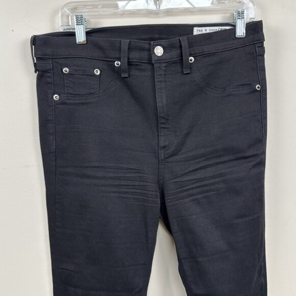RAG & BONE flexi nina skinny black jeans 32 EUC - Picture 7 of 15